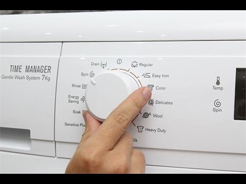 Hướng dẫn cài đặt thời gian cho máy giặt Electrolux